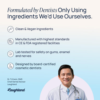 Laughland Everyday to Go Whitening Teeth Pen – 8% Hydrogen Peroxide, Gentle on Sensitive Teeth, 6 Treatments