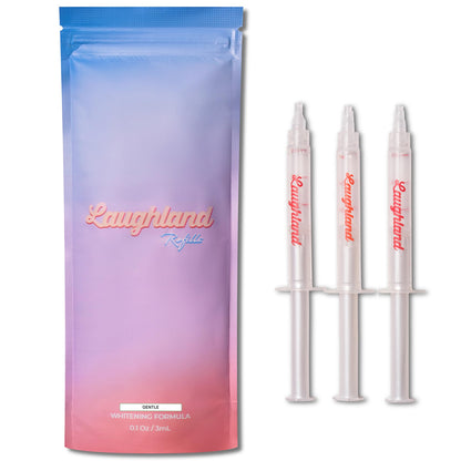 Laughland Gentle Teeth Whitening Gel 3 Pack – Sensitive Teeth Friendly, At-Home Whitening (6 Treatments)