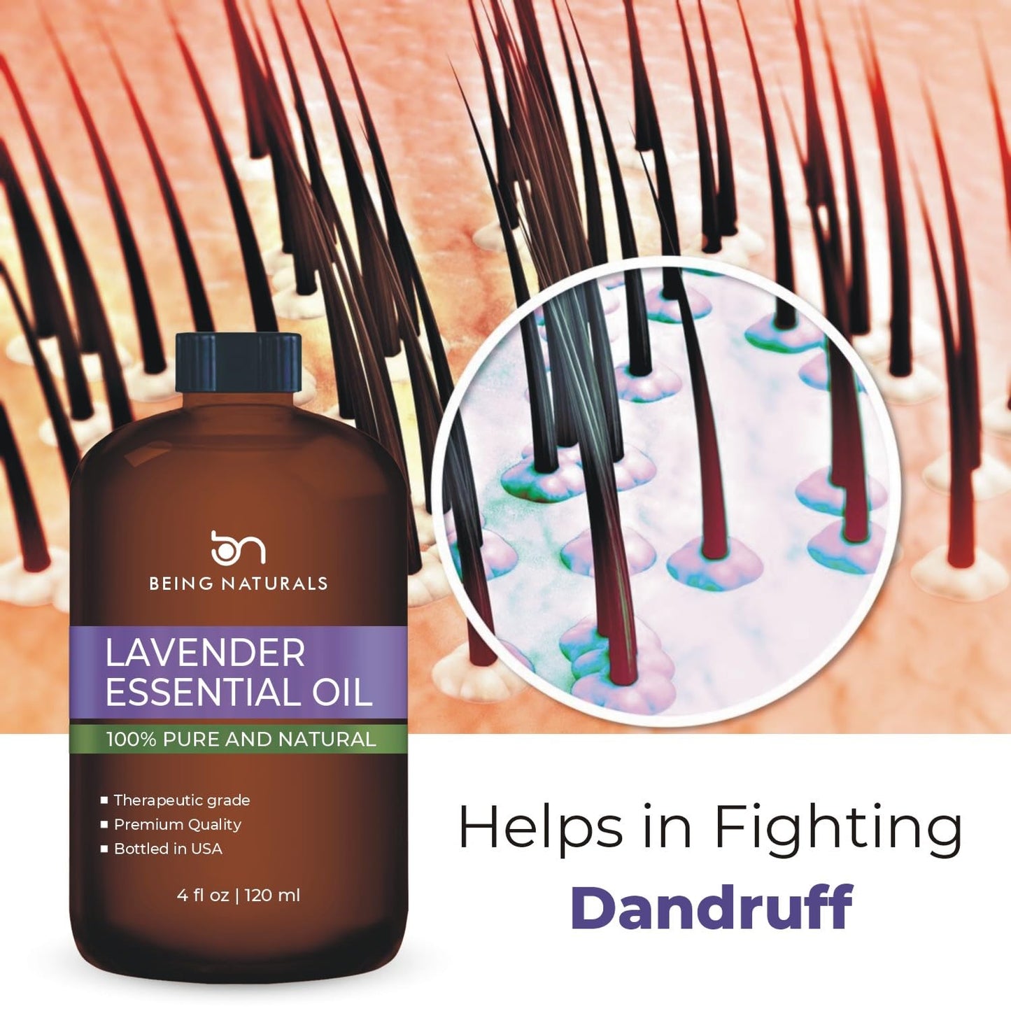 Lavender Essential Oil - 4 oz Glass Dropper | 100% Pure & Natural