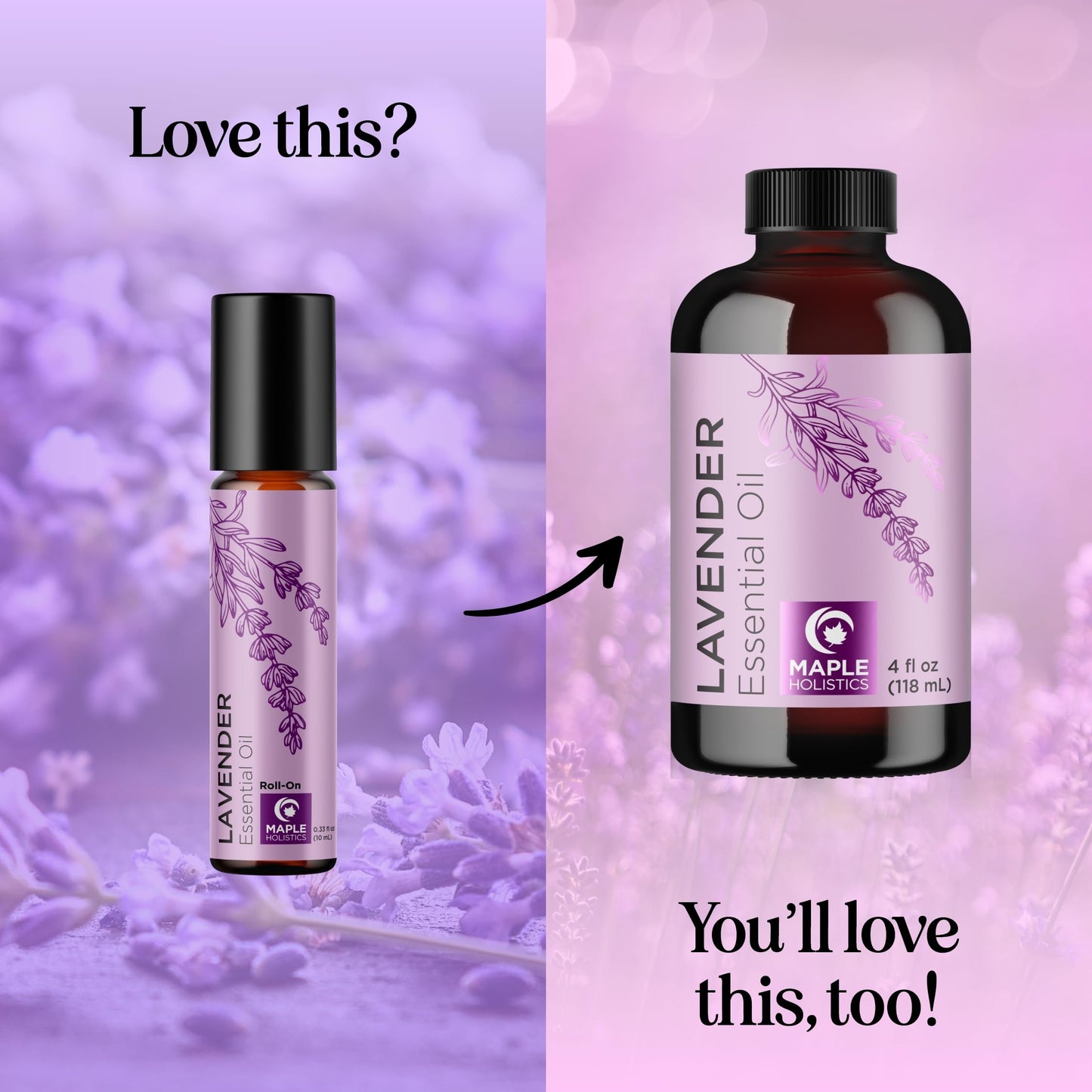 Lavender Essential Oil Roll-On 2-Pack | Calming Aromatherapy for Sleep & Relaxation
