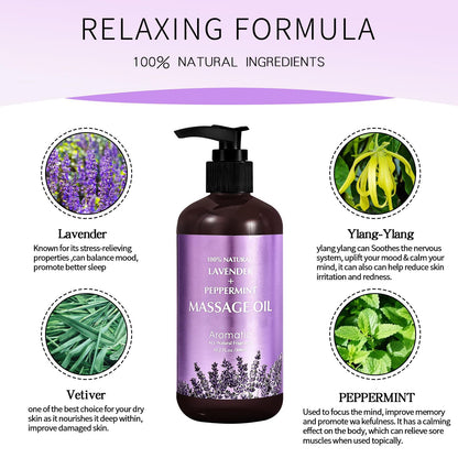 Lavender Massage Oil – Calming & Relaxing Muscle Oil (Men & Women)