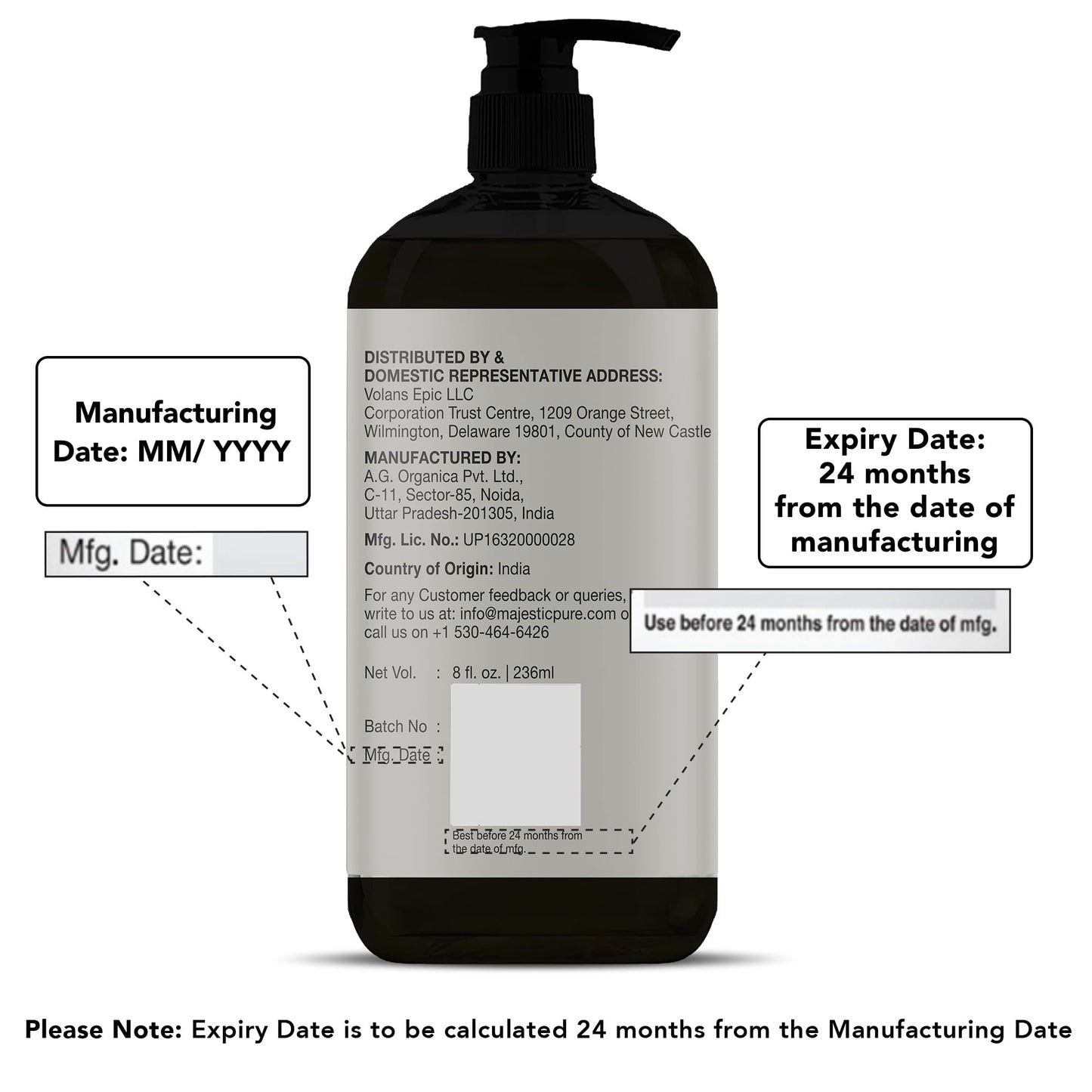 MAJESTIC PURE Lavender Massage Oil - 8 oz | Relaxing & Natural Oils for Massage Therapy