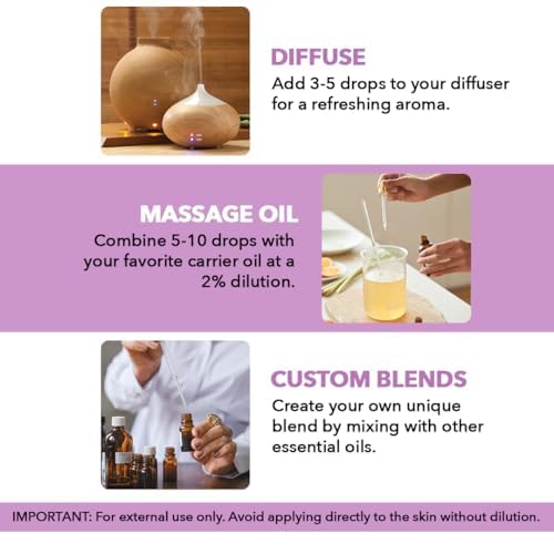 Majestic Pure Lavender Essential Oil 2 oz – 100% Pure & Natural, Glass Dropper