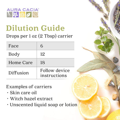 Aura Cacia Lavender Essential Oil 100% Pure Lavandula Angustifolia Oil – Aromatherapy for Diffusers, Body Care, Skincare, DIY Blends • 2 Fl Oz