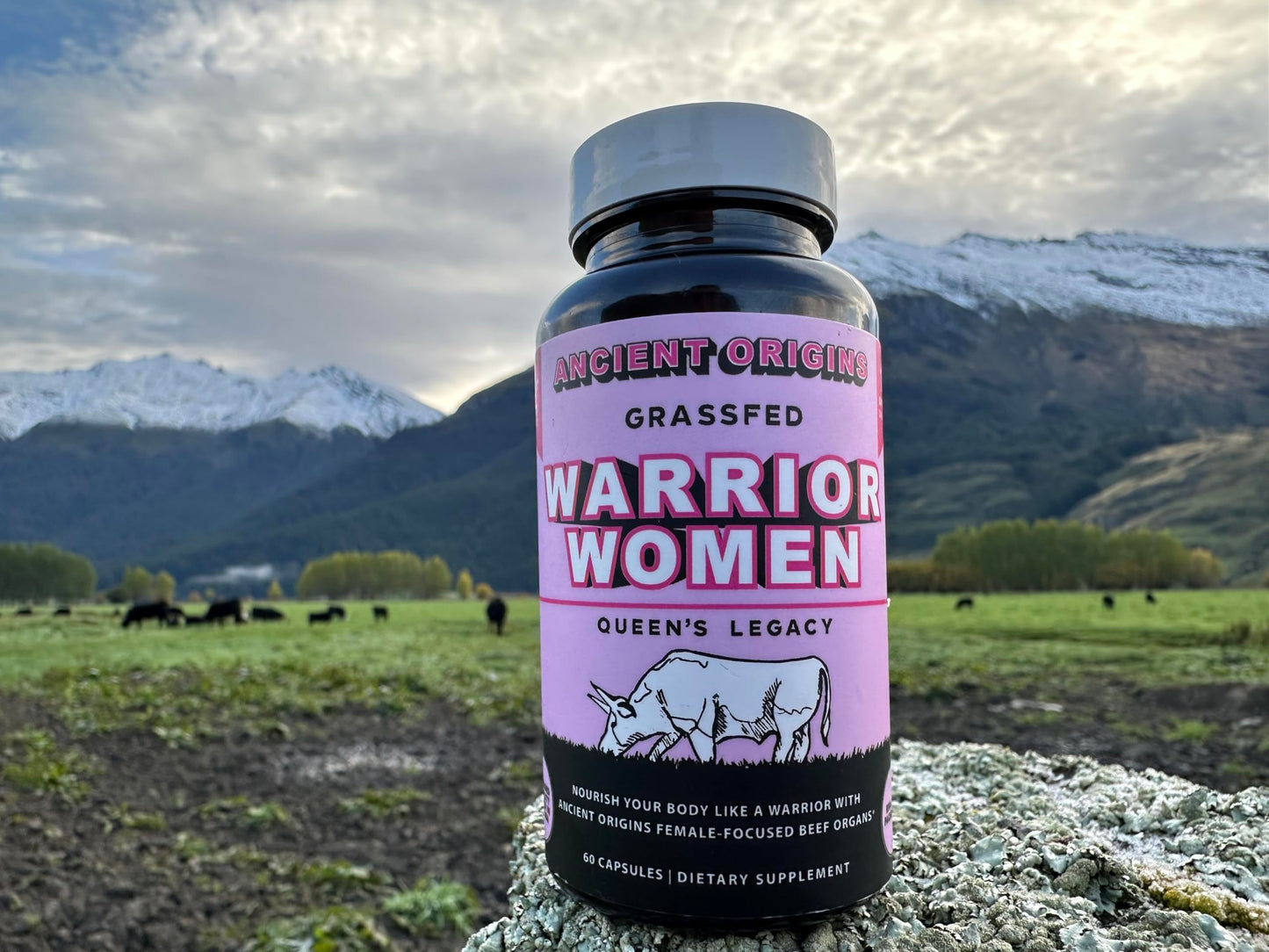 Ancient Origins Female-Optimized Beef Organ Superfood (60 x 500 mg) – Grass-Fed, Pasture-Raised