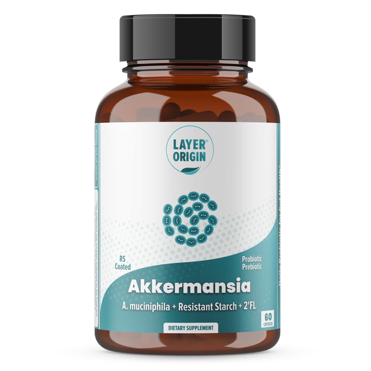 Layer Origin Akkermansia muciniphila Probiotic – PureHMO Prebiotic, Live Strain, 30-Day