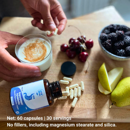 Layer Origin SuperHMO Synbiotic Capsules – 60 Count with 5 HMO Prebiotics & 40 Billion CFU Probiotics