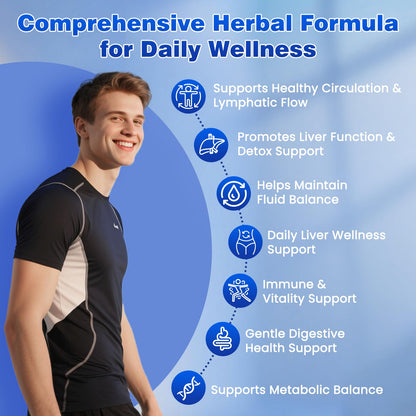 Lazpowfi Liposomal Lymph Drops 2000mg – Strawberry Flavor, 2 fl oz
