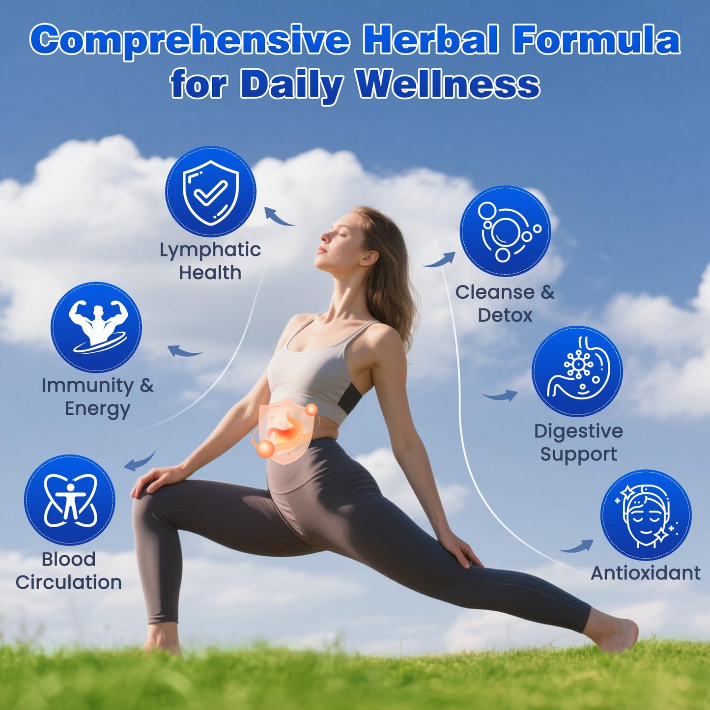 Lazpowfi Liposomal Lymph Drops 2000mg – Strawberry Flavor, 2 fl oz