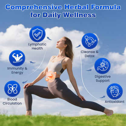 Lazpowfi Liposomal Lymph Drops 2000mg – Strawberry Flavor, 2 fl oz