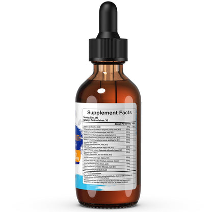 Lazpowfi Liposomal Lymph Drops 2000mg – Strawberry Flavor, 2 fl oz