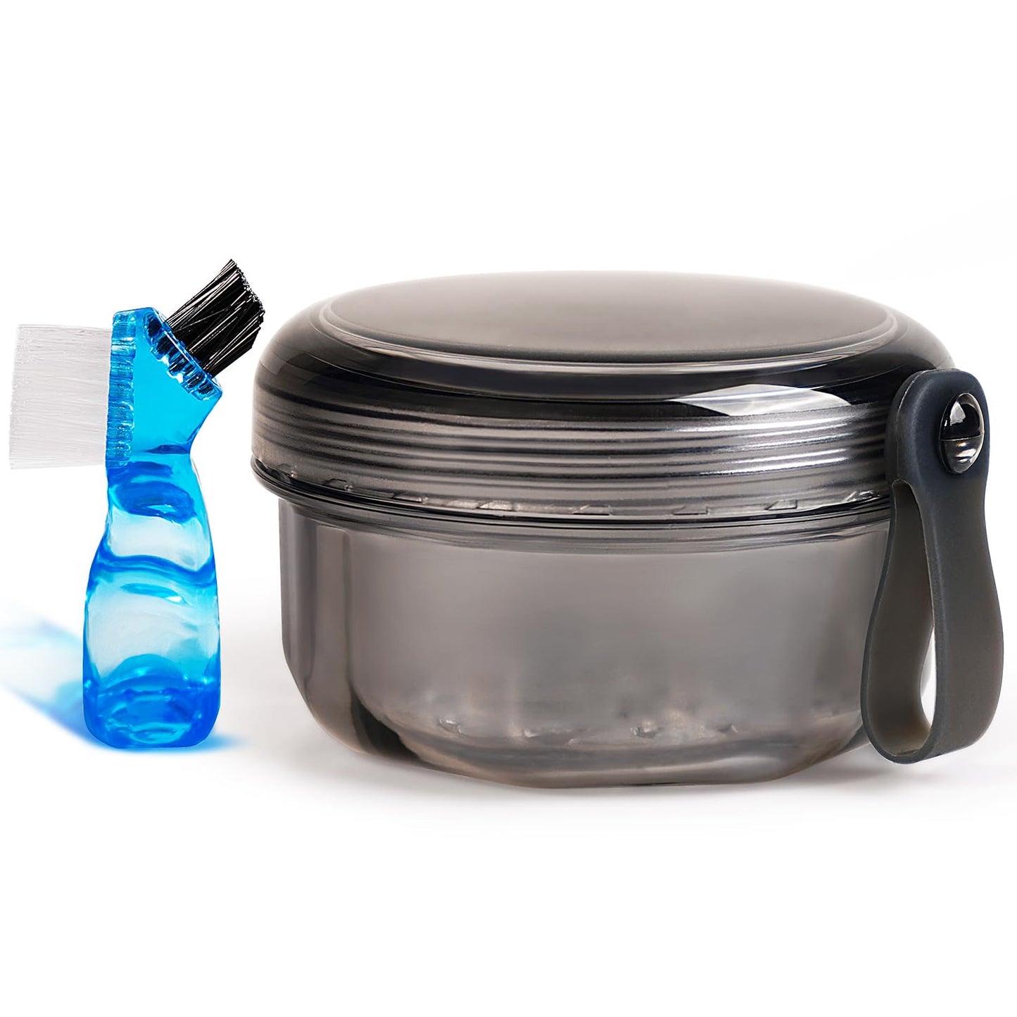 Leakproof Denture Case | Denture Soaking Cup & Travel Retainer Cleaner