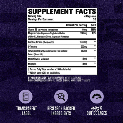 Jacked Factory Lean PM Max – Fat Burner & Sleep Support (120 Diet Pills)