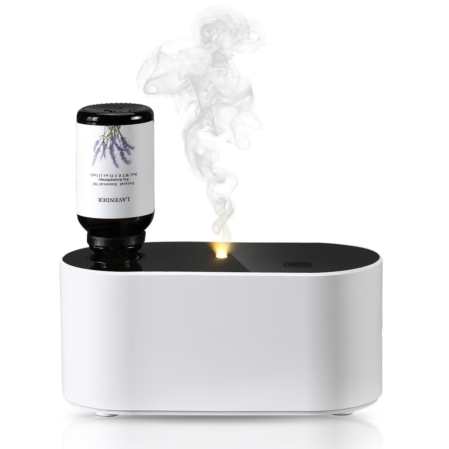 Lecdura Waterless Diffuser - Battery-Operated Essential Oil Nebulizing Diffuser for 400-700 sq ft