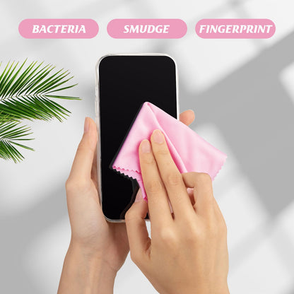 Leelosp 300 Pcs Pink Microfiber Cleaning Cloths – 6x7 in