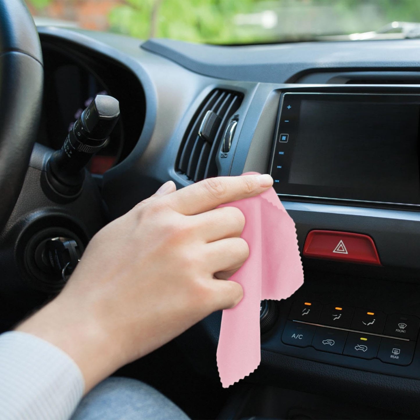 Leelosp 300 Pcs Pink Microfiber Cleaning Cloths – 6x7 in