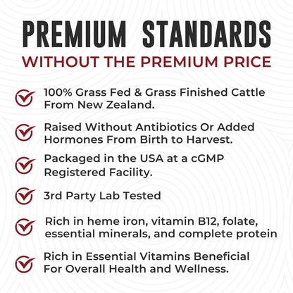 Left Coast Performance Grass-Fed Bovine Blood & Beef Liver Supplement – NZ Pasture Raised, Freeze-Dried, 180 Capsules