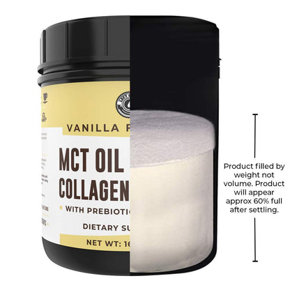 Left Coast Performance MCT Oil Powder with Acacia Fiber & Collagen – Vanilla, 16 oz