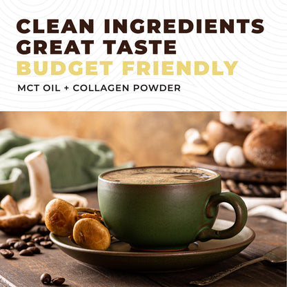 Left Coast Performance MCT Oil Powder with Acacia Fiber & Collagen – Vanilla, 16 oz