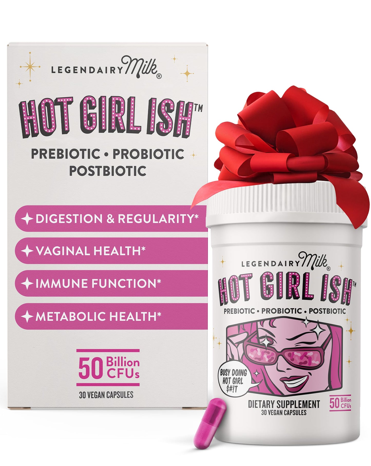Legendairy Milk Hot Girl Ish™ Probiotics for Women – 50B CFU, 20 Strains