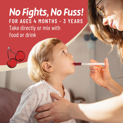 Legendairy Milk Organic Liquid Iron for Kids – Sugar Free Cherry, 60 Servings (Ages 4 Months to 3 Years)