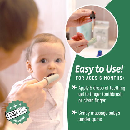 Legendairy Milk Organic Teething Drops - Baby Teething Relief Drops, Clove & Chamomile, Sugar Free, 120 Servings