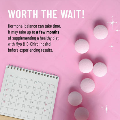 Legendairy Milk Pure Inositol Chewable Tablets 40:1 | Hormonal Balance & Fertility Support (90-Day Pack)
