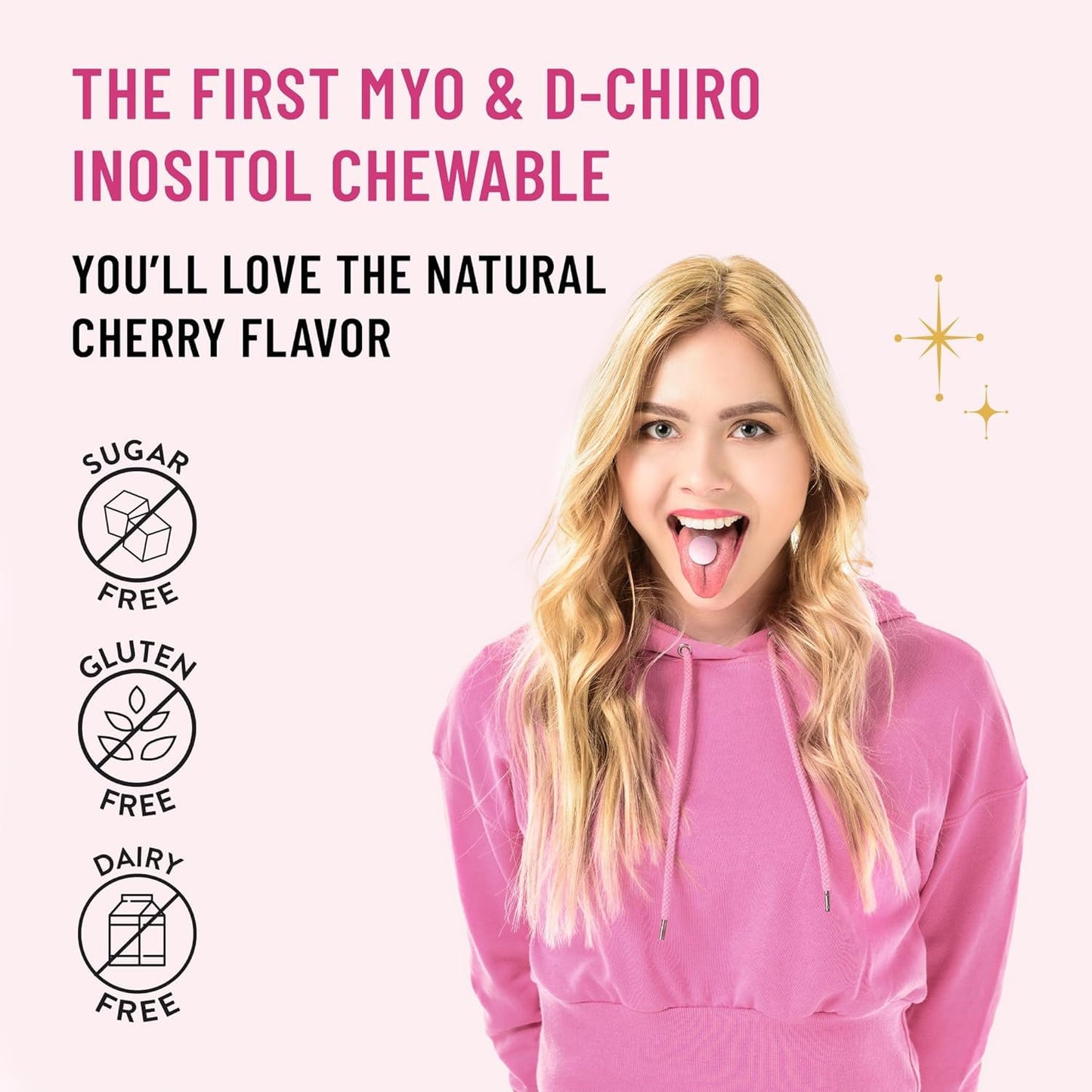 Legendairy Milk Pure Inositol Chewable Tablets 40:1 | Hormonal Balance & Fertility Support (90-Day Pack)