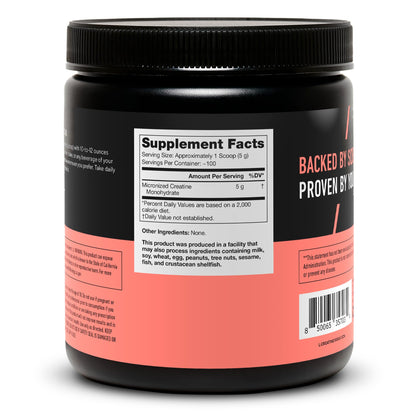 LEGION Micronized Creatine Monohydrate – Clean Unflavored Powder (100 Servings)