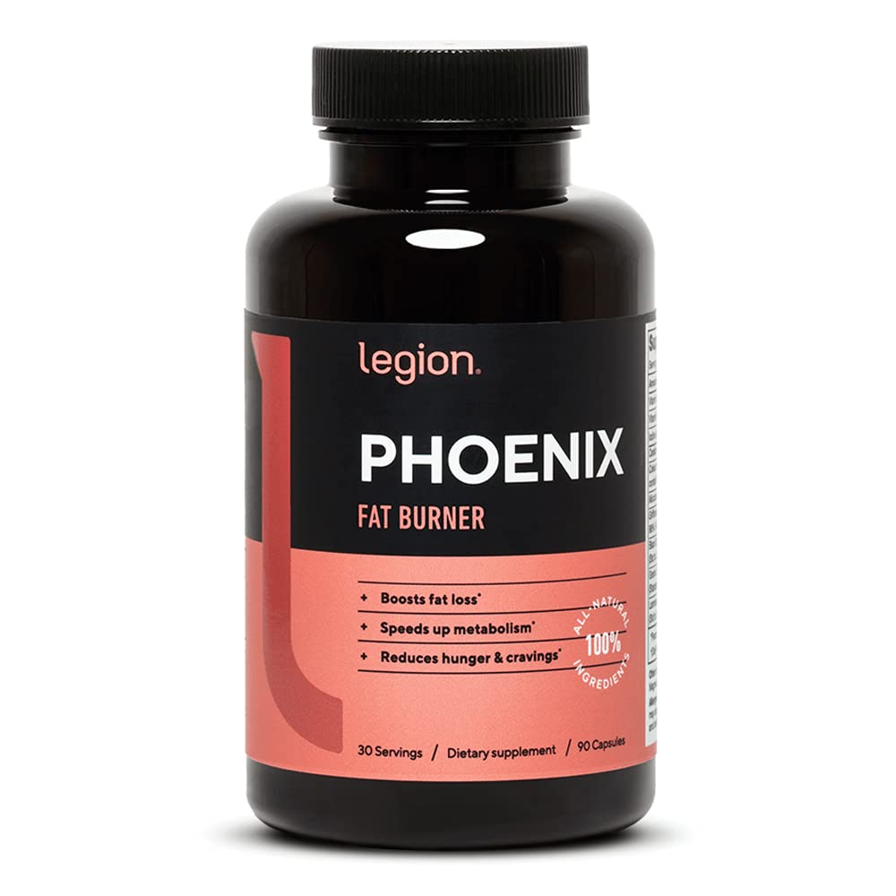LEGION Phoenix Thermogenic Fat Burners & Weight Loss Pills – 30 Servings, 90 Capsules (Caffeine)