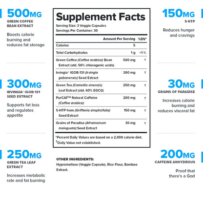 LEGION Phoenix Thermogenic Fat Burners & Weight Loss Pills – 30 Servings, 90 Capsules (Caffeine)