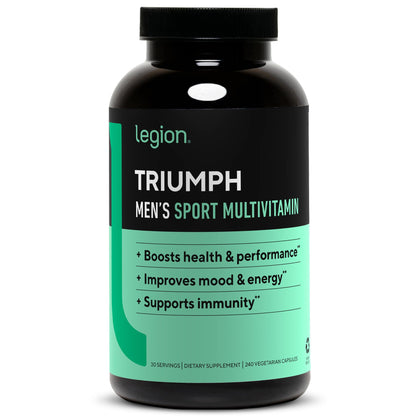 LEGION Triumph Men's Sport Vitamin — Complete Multivitamin for Men, 21 Vitamins