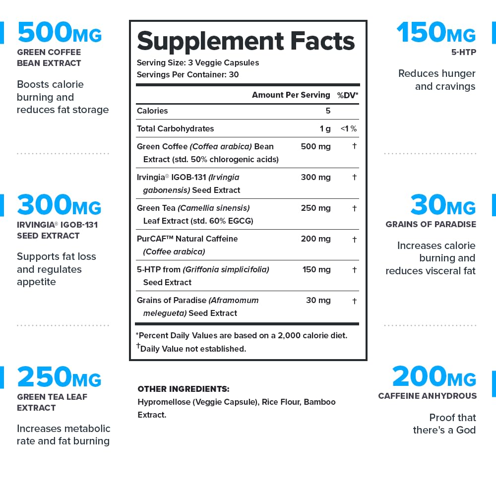 LEGION Phoenix Thermogenic Fat Burners & Weight Loss Pills – 30 Servings, 90 Capsules (Caffeine)