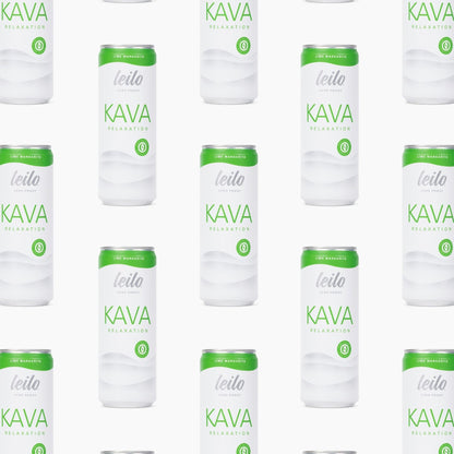 LEILO Kava Lime Margarita Mocktail – Sugar-Free, Non-Alcoholic 12-Pack (12 fl oz Cans)