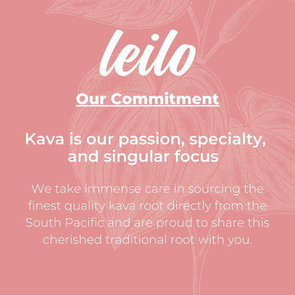 LEILO Kava-Powered Sparkling Relaxation Drink | Raspberry Hibiscus 12-Pack | Non-Alc Calming Beverage