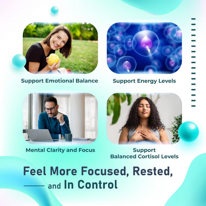 LELUMOON Ultra Cortisol Health 1630 mg – Mood & Resilience Support | Made in USA | 180 Capsules