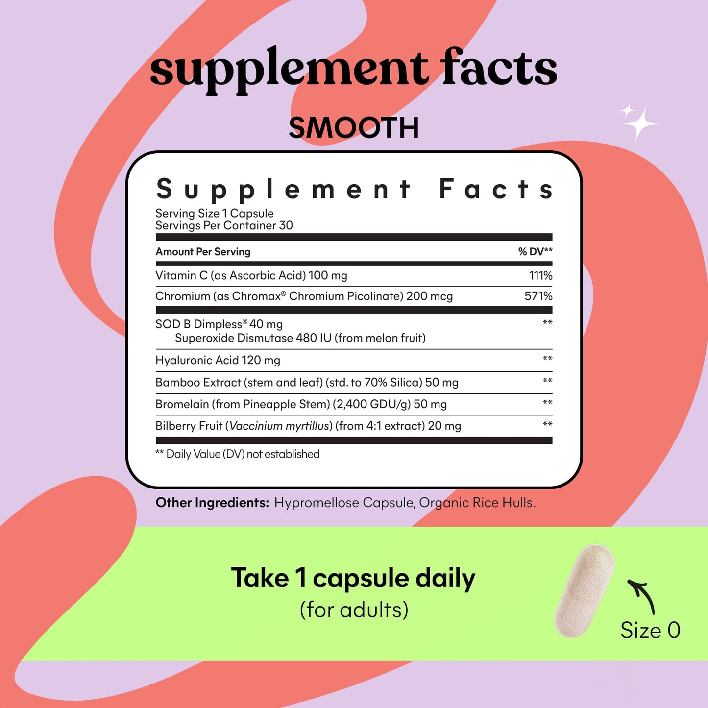 Lemme Smooth Anti Cellulite Capsules for Women – Thigh Smoothing & Skin Hydration (30 ct)