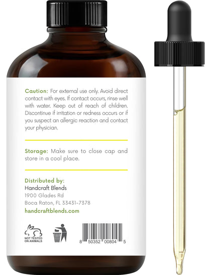 Handcraft Blends Lemon Essential Oil – 4 oz, 100% Pure & Natural | Premium Grade for Diffuser, Aromatherapy, Skin, Massage, Candle & Soap