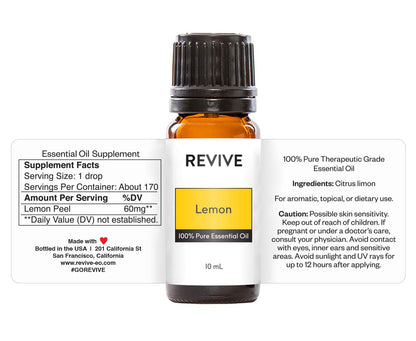 Lemon Essential Oil by Revive Essential Oils | 100% Pure Therapeutic Grade