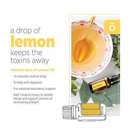DoTerra Lemon Essential Oil 15 mL | Cold-Pressed Citrus Oil