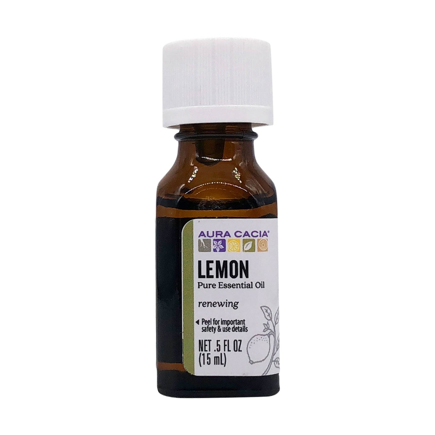 Aura Cacia 100% Pure Lemon Essential Oil - 0.5 oz