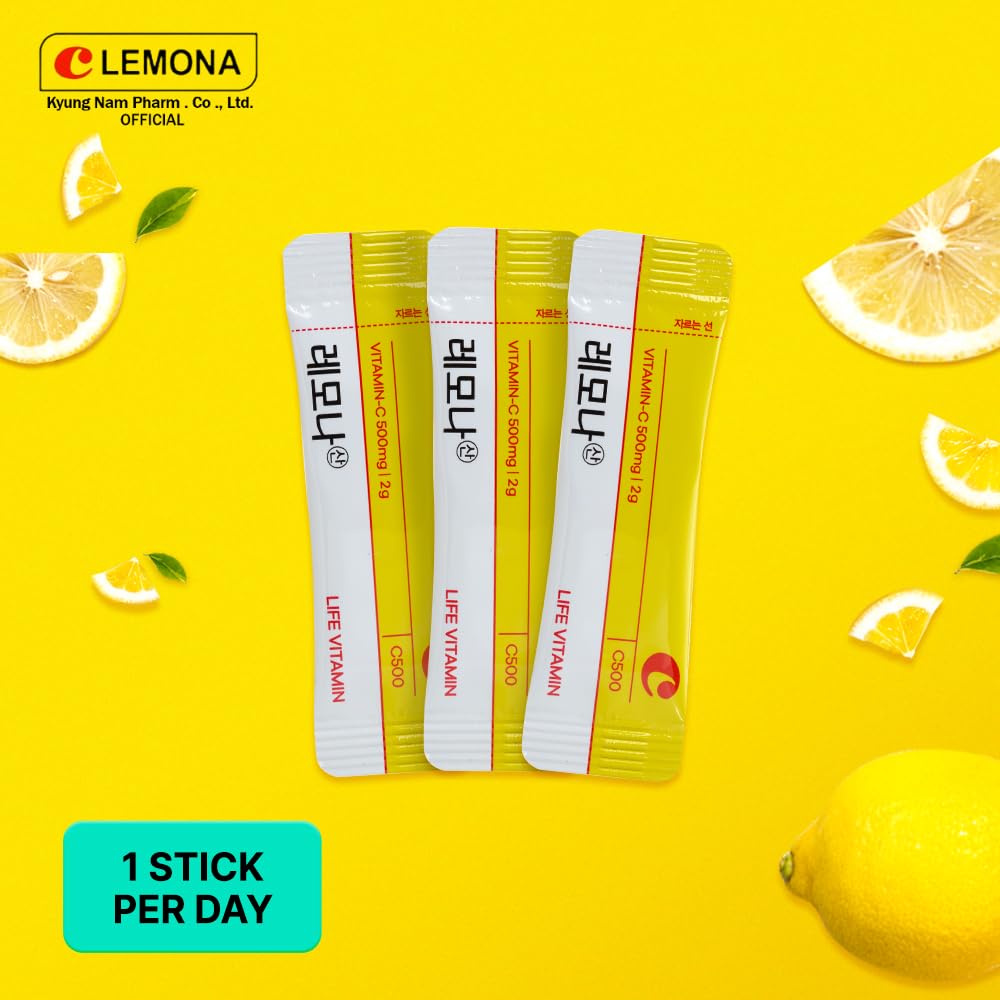 LEMONA 500mg Vitamin C Sticks – Kyung Nam Pharm | On-The-Go Immune Support