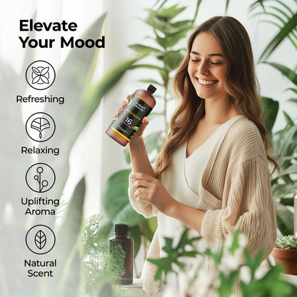 Healing Solutions Lemongrass Essential Oil 16oz – 100% Pure, USA Made