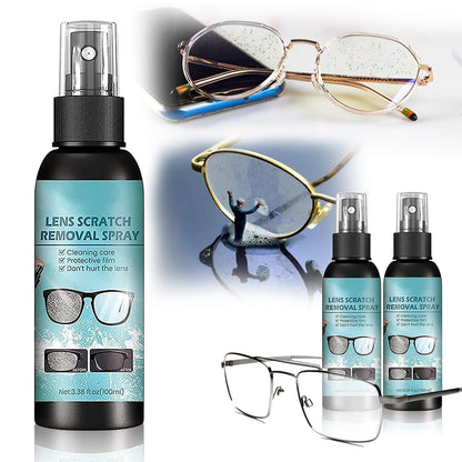 Lens Scratch Remover for Eye Glasses – Eyeglass & Lens Scratch Remover (100ml x2)