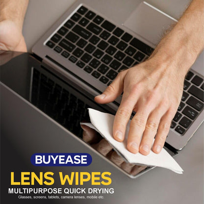 Cleaning Wipes Multipurpose Lens Wipes Pack of 200 – Glasses, Cameras & Screens Cleaner