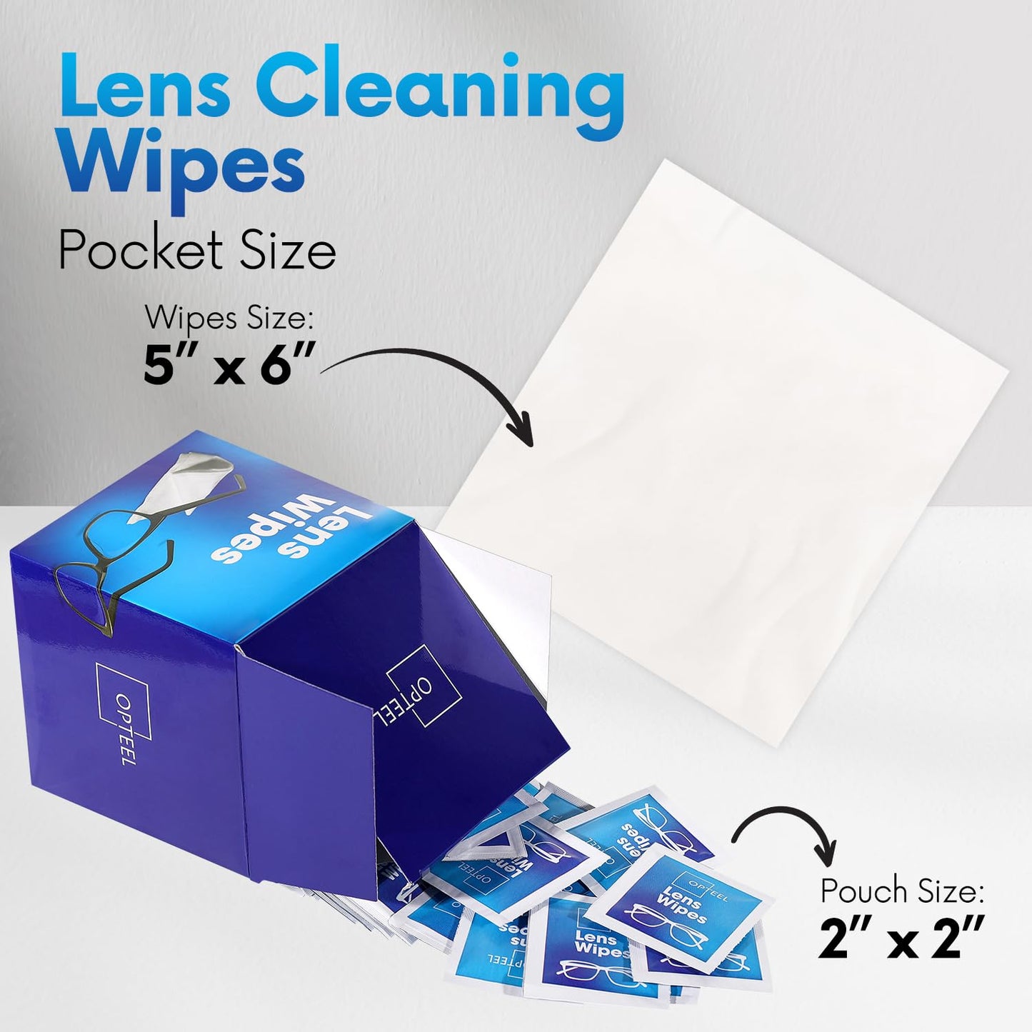 Lens Wipes for Eyeglasses – 600-Count, Individually Wrapped | Scratch-Free, Streak-Free Cleaning