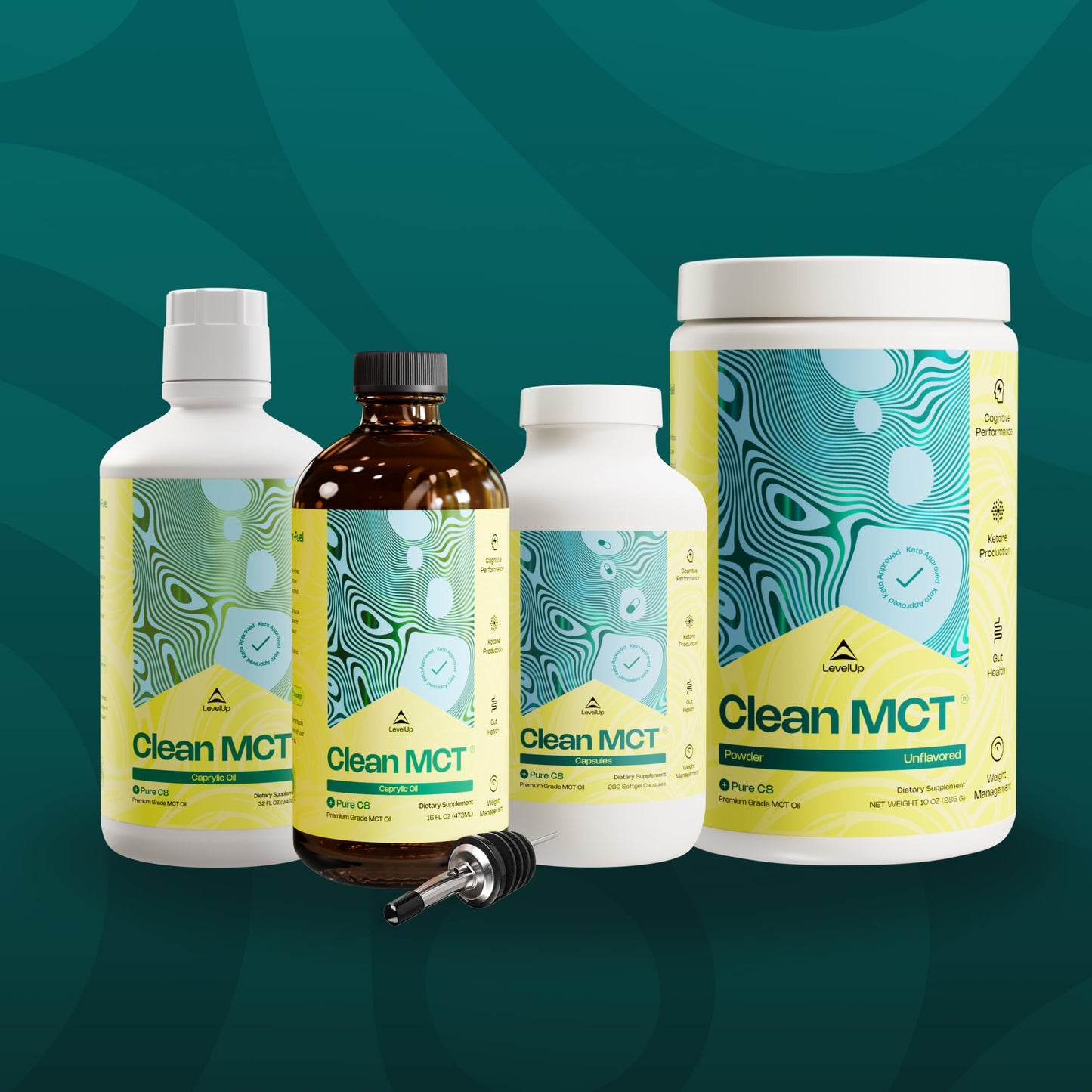 LevelUp C8 MCT Oil – Pure C8 from Coconut for Clean Energy & Focus