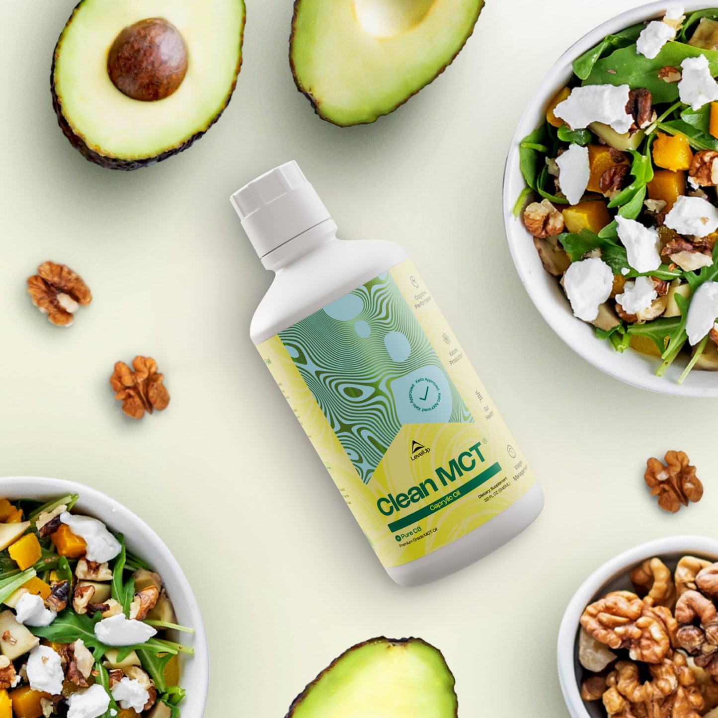LevelUp C8 MCT Oil – Pure C8 from Coconut for Clean Energy & Focus