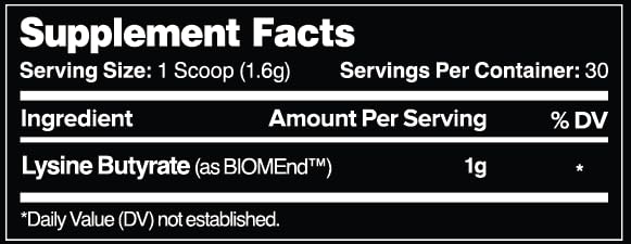 Leviathan Bloat Support with BIOMend | 1000mg Lysine Butyrate per Serving