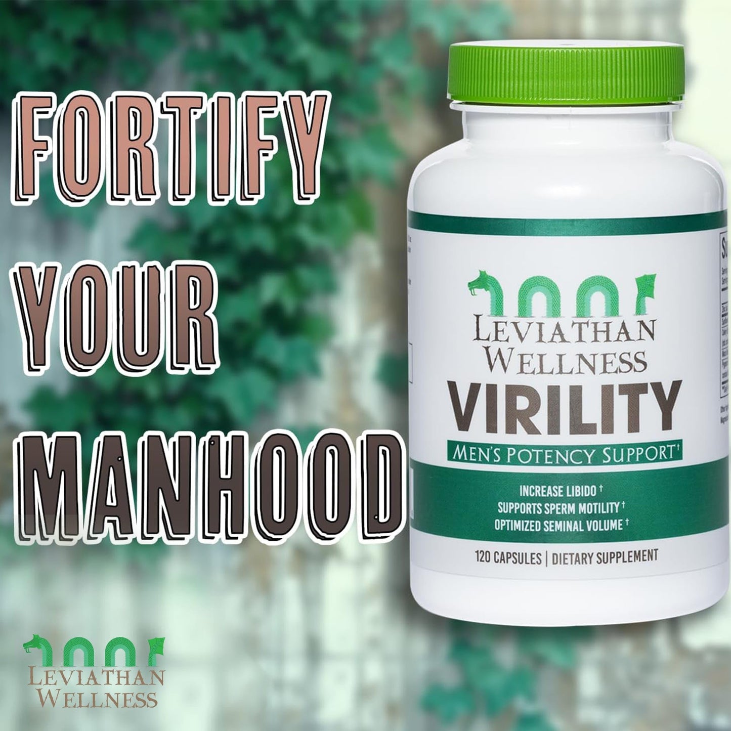 Leviathan Wellness Virility – Men's Potency Support | 120 Capsules